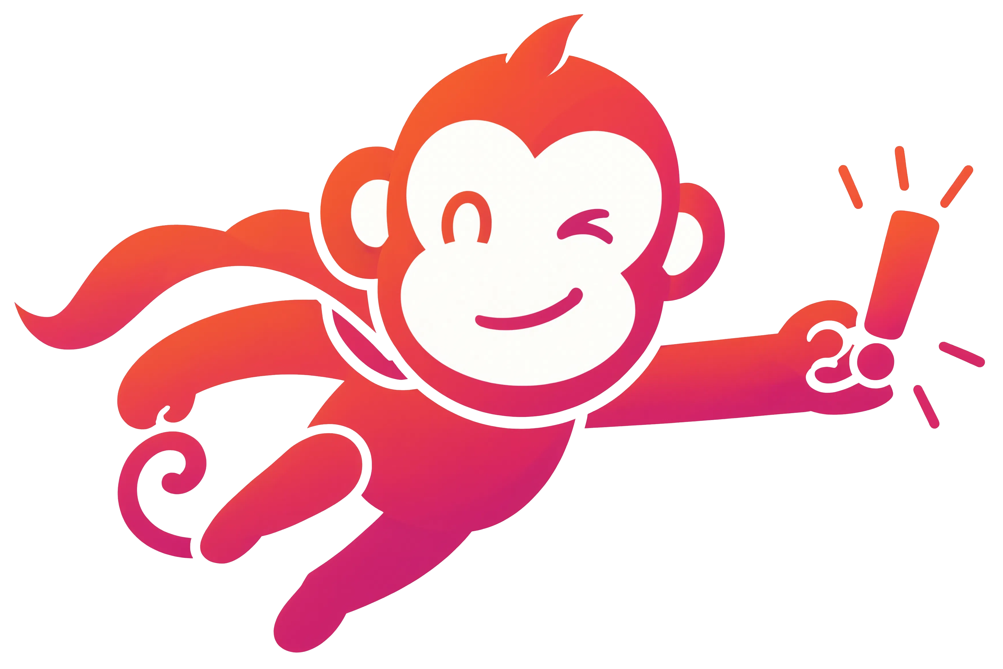 OutMonkey flying toward an annoying little job