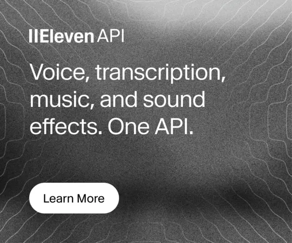 ElevenAPI — voice, transcription, music and sound effects in one API